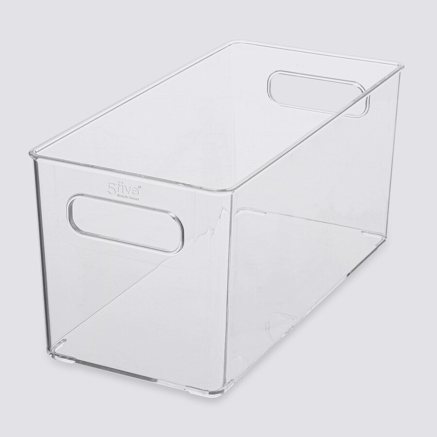 Panier plastique 15x31 cm, transparent Selena