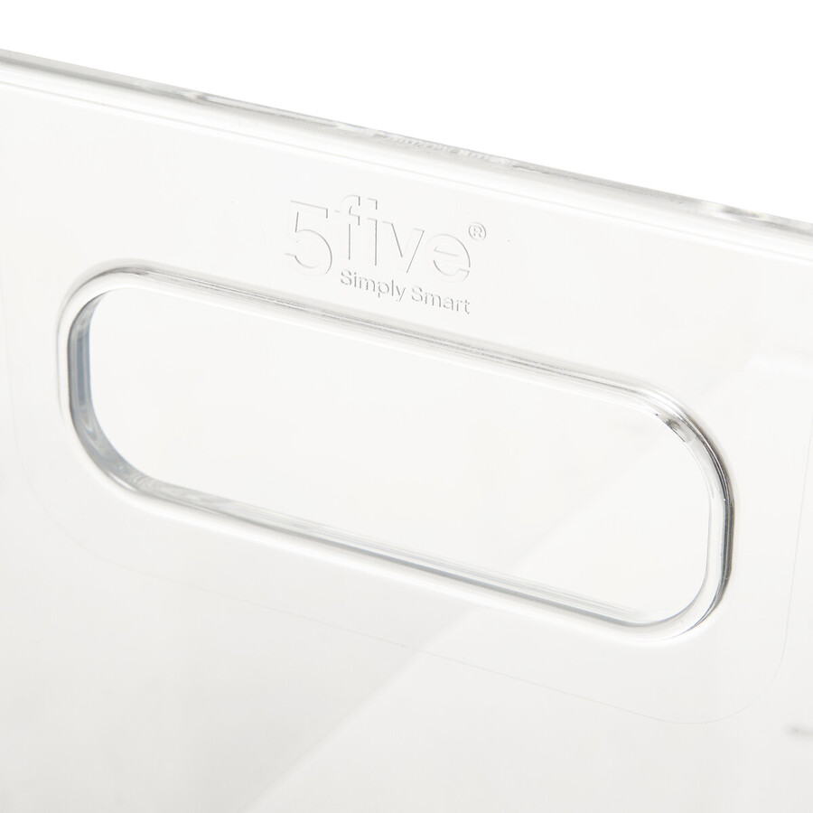 Panier plastique 15x31 cm, transparent Selena