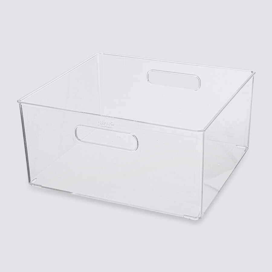 Panier plastique 31x15 cm, transparent Selena