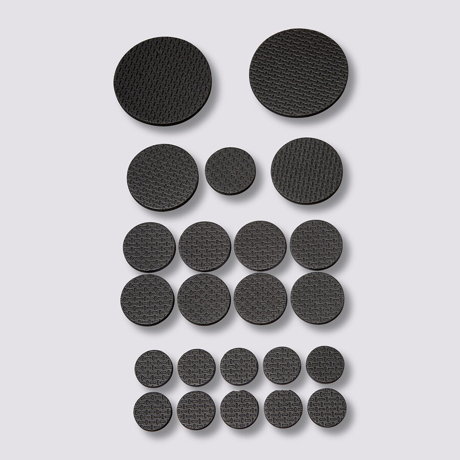 Lot de 50 patins de protection, noir 