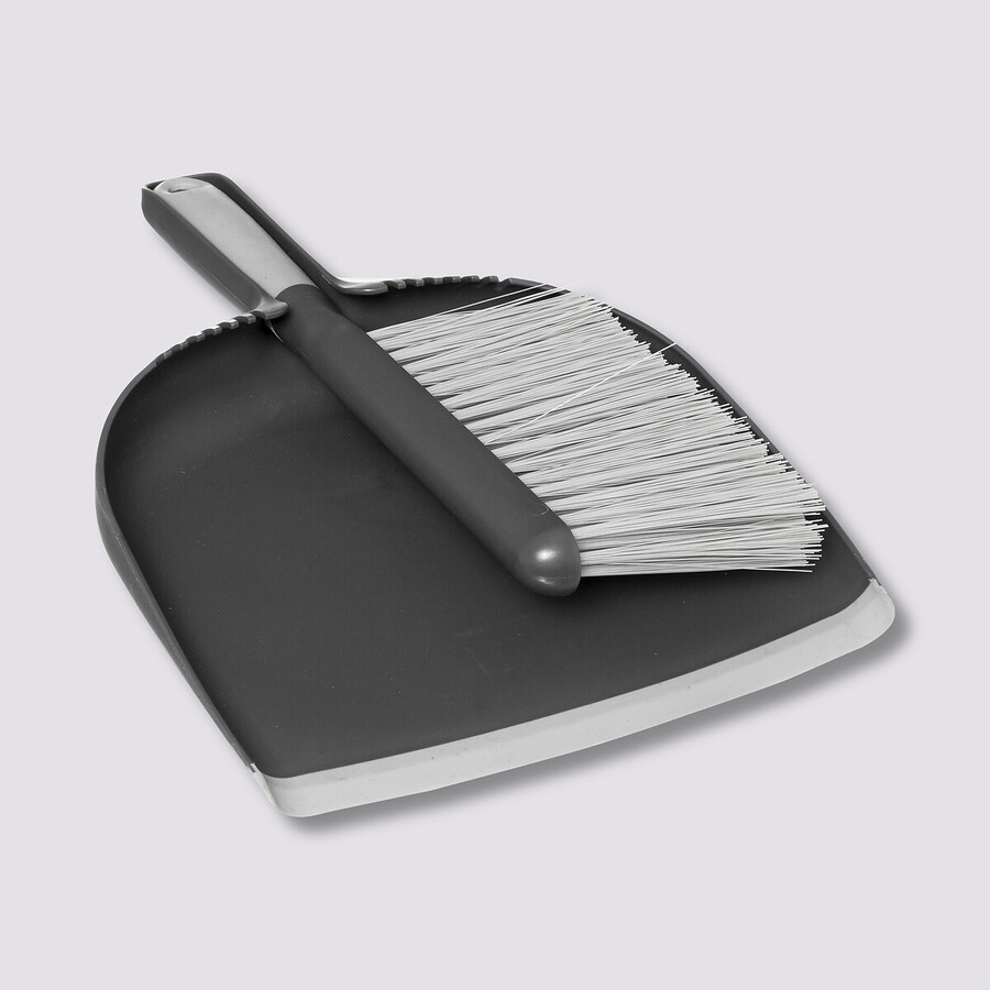 Ensemble pelle/balayette, gris et noir 