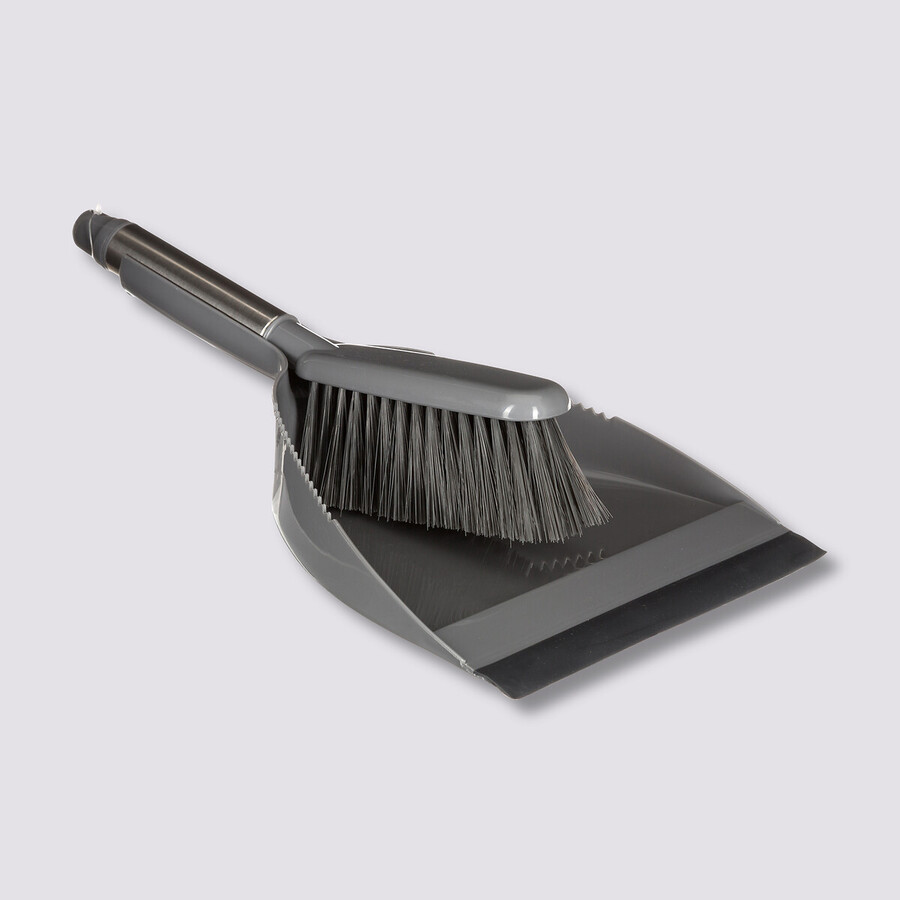 Ensemble pelle/balayette, gris Silver & clean