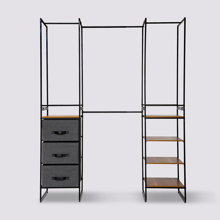 Penderie extensible 6 étagères 