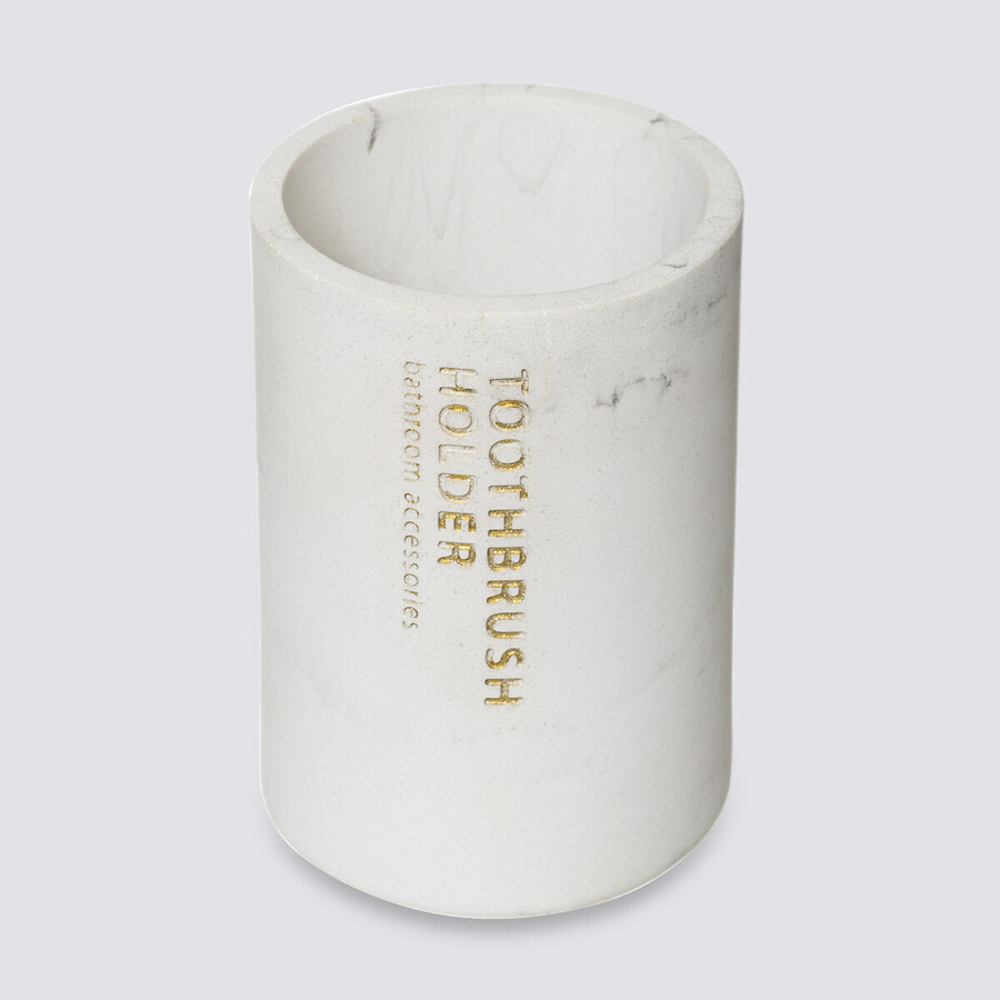 Pot à brosses à dents, blanc Léa