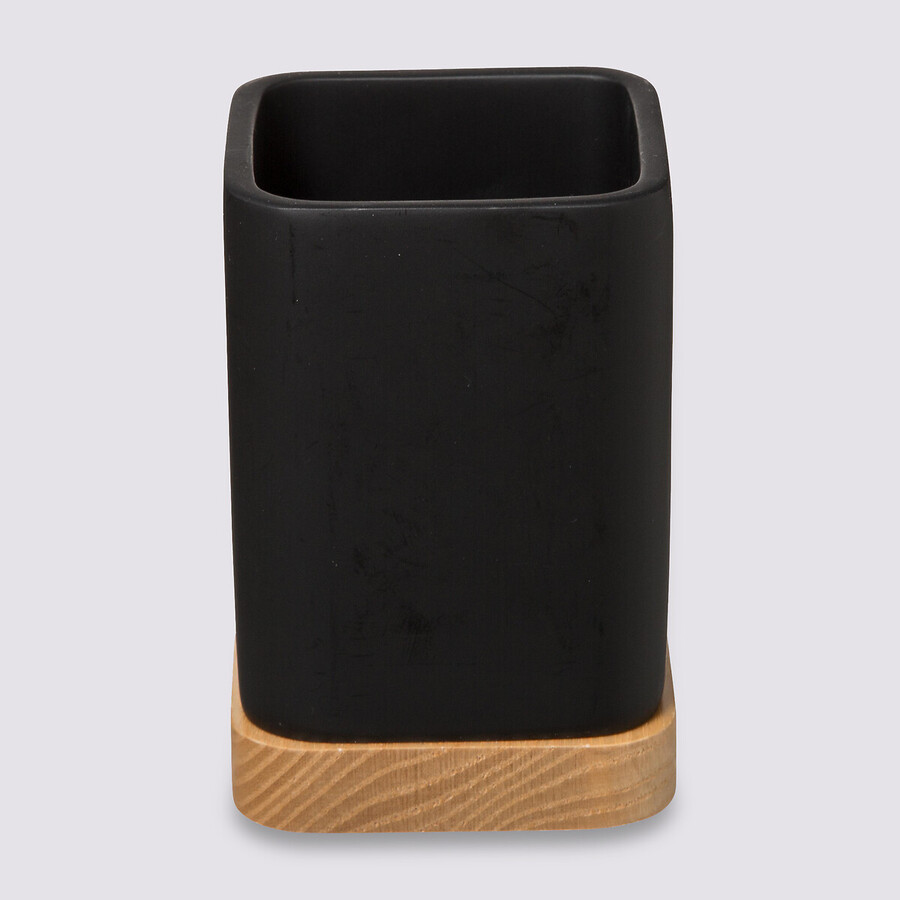 Pot à brosses à dents, noir Tribecart