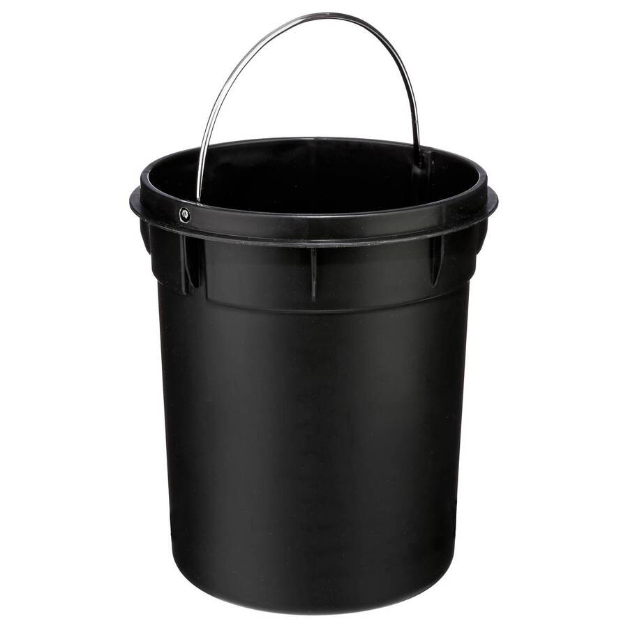 Poubelle ronde métal 3l, taupe Colorama