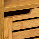 Meuble colonne 1 porte, bambou Sicela