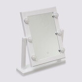 Miroir à led 40x37 cm, blanc