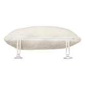 Oreiller de bain coton, fixation ventouse
