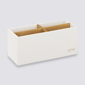 Organiseur 4 compartiments, blanc Naturéo