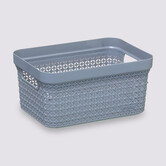 Panier en plastique 17l, gris Scandi