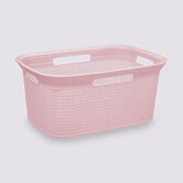 Corbeille à linge 45l, rose Scandi