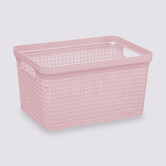Panier en plastique 5l - rose Scandi