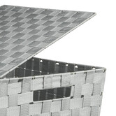 Panier à linge 30l bisauté, gris clair Lise