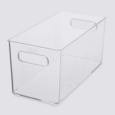 Panier plastique 15x31 cm, transparent Selena