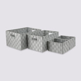 4 paniers bisauté, gris Lise