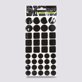 Lot de 120 patins de protection, marron 