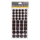 Lot de 120 patins de protection, marron