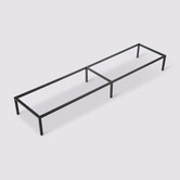 Pieds étagère métal 134x29cm, noir Mix'n modul