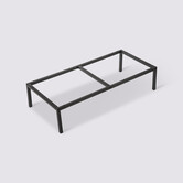 Pieds étagère métal 67x29cm, noir Mix'n modul