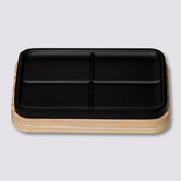 Porte-savon, noir Naturéo