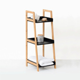 Pot à cotons, noir et blanc Blackflora