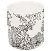 Pot à cotons, noir et blanc Blackflora