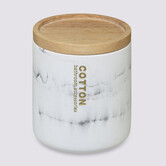 Pot à cotons, blanc Léa