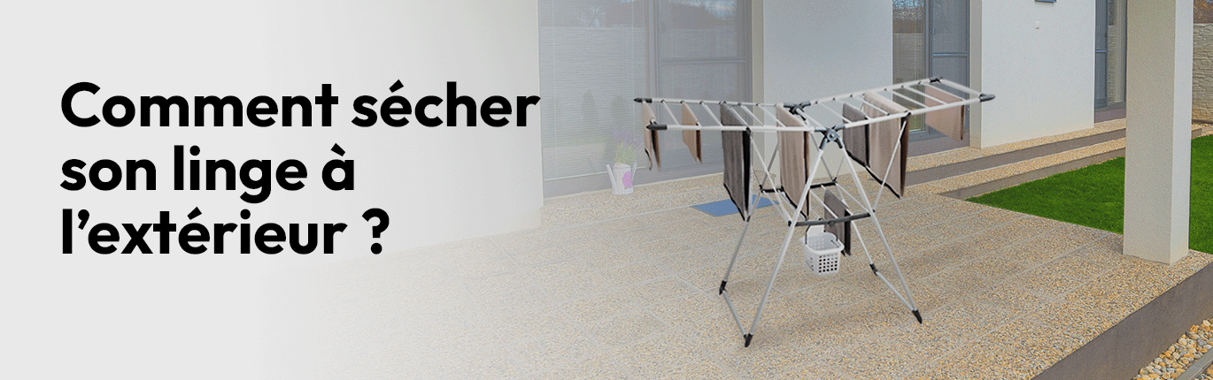 Bannière comment sécher son linge